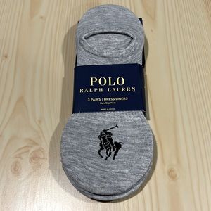Polo Ralph Lauren Dress Liners Gray with black Polo logo